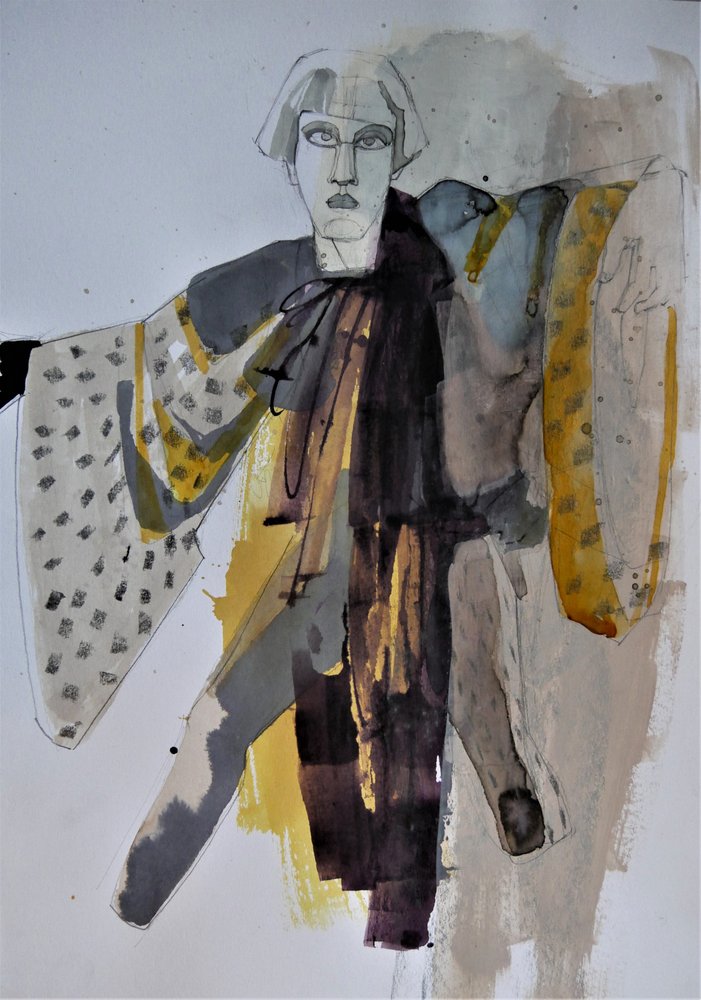 Stilisert kimono-mote av Doris Schmitz