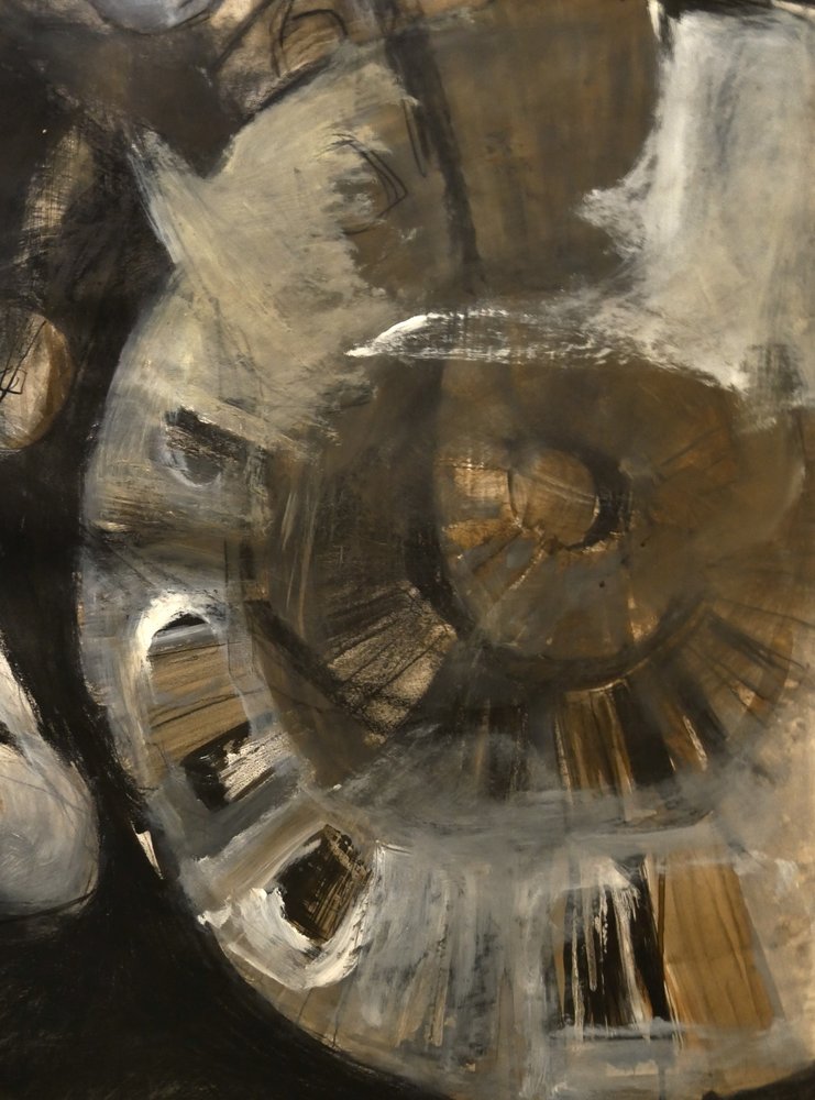 Teksturert gylden spiral av Doris Schmitz