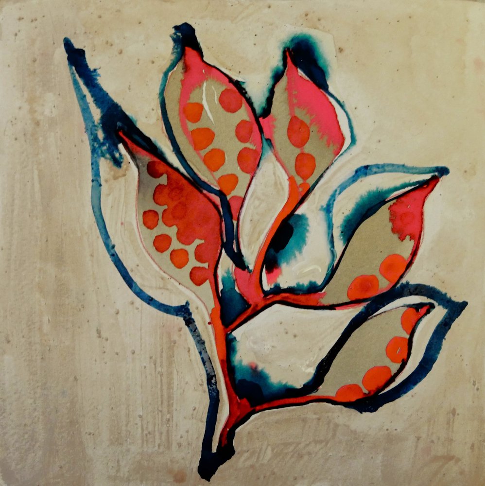 Levende korall – botanisk motiv av Doris Schmitz
