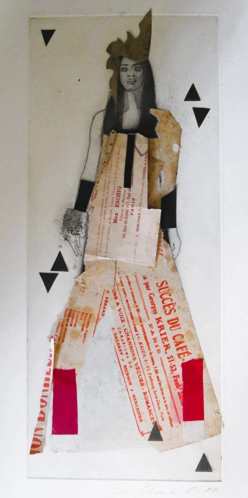Vintage-mote-collage av Doris Schmitz