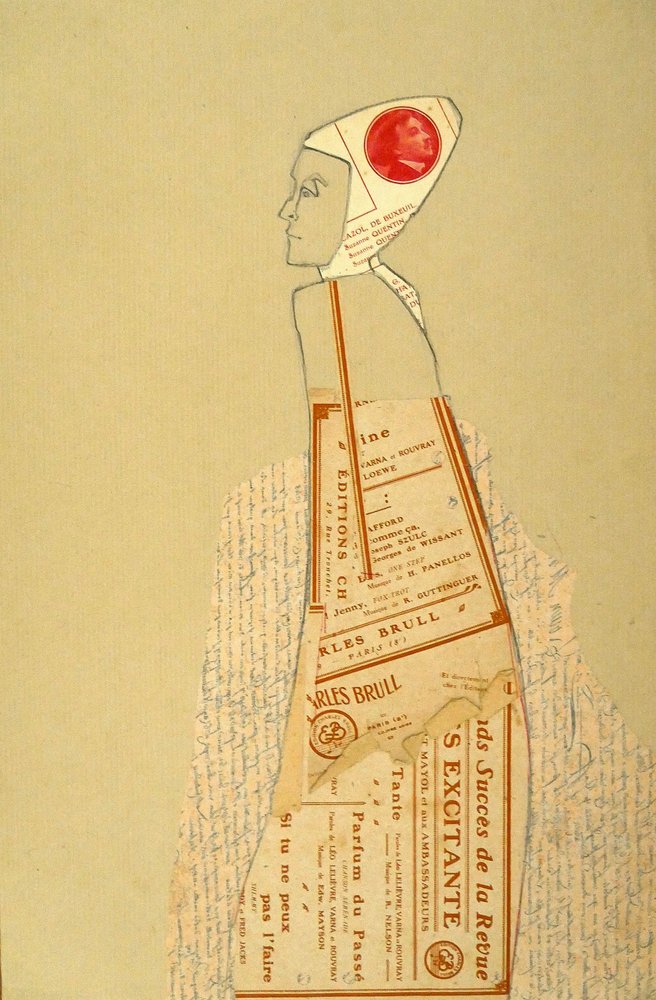 Vintage-papirprofil av Doris Schmitz