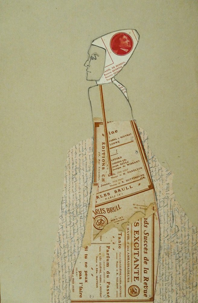 Vintage-papirprofil av Doris Schmitz