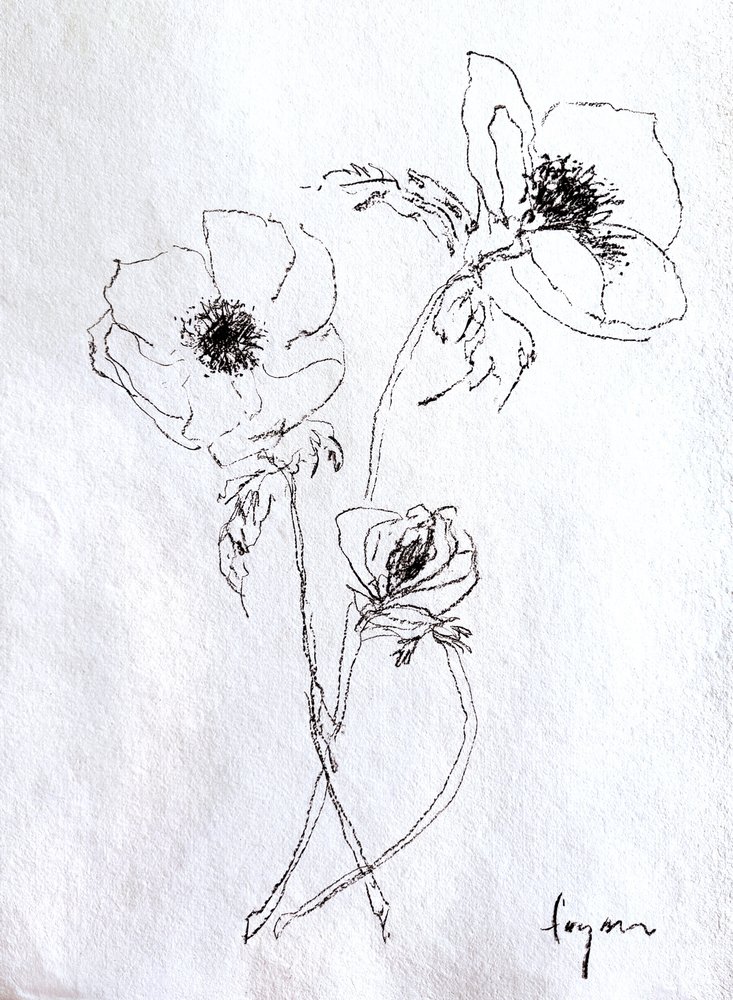 Delikat blomsterskisse av Dorothy Fagan