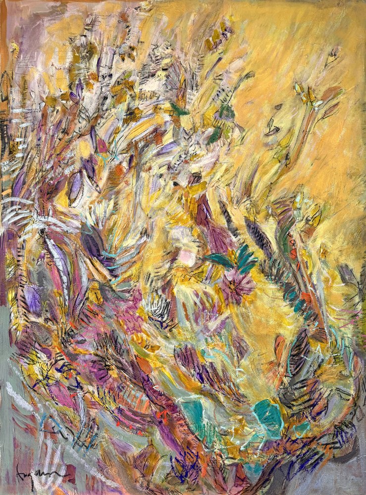 Blomster i Golden Garden av Dorothy Fagan