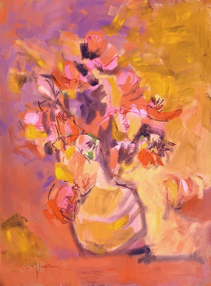 Levende blomsterstilleben av Dorothy Fagan