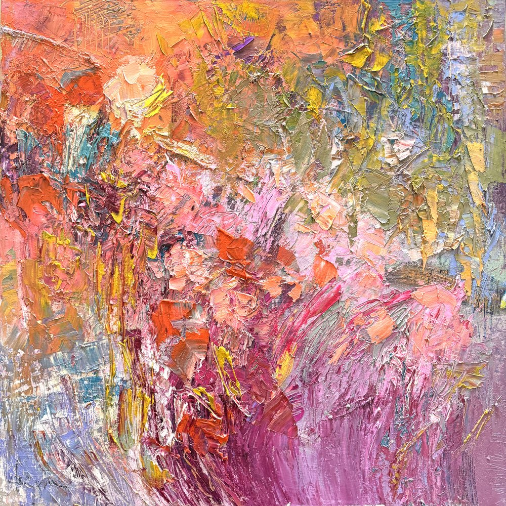 Levende blomster i impasto-teknikk av Dorothy Fagan