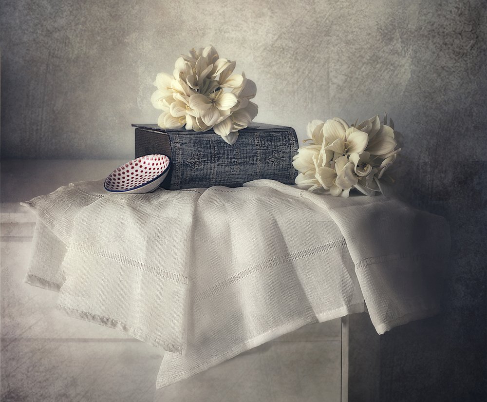 Elegant blomsterstilleben av Elena Arjona