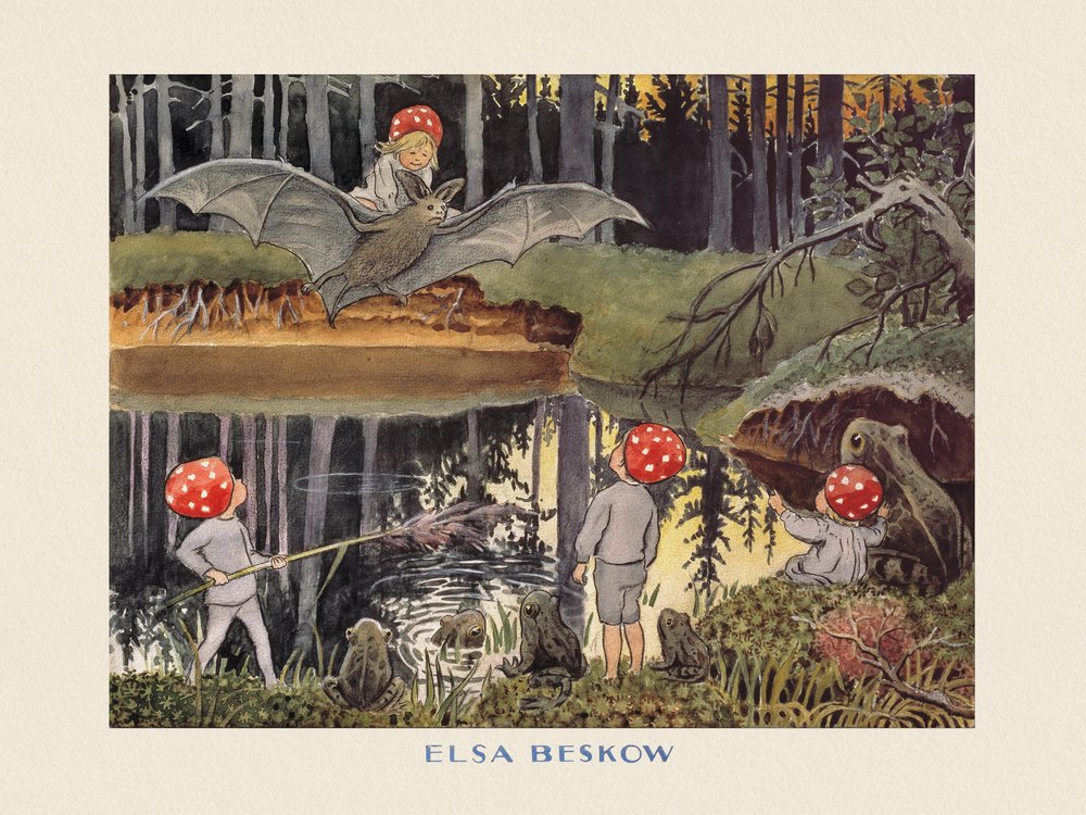 Tomtebobarnen – Flaggermusen Boarder av Elsa Beskow