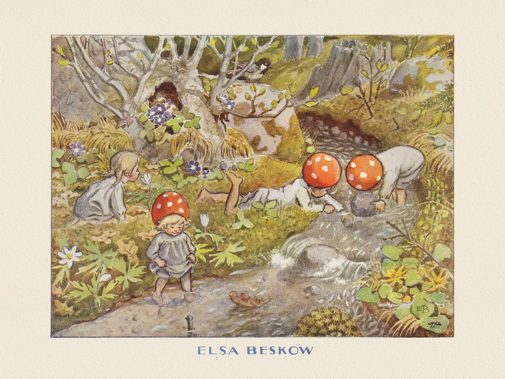 Tomtebobarnen Bäcken av Elsa Beskow