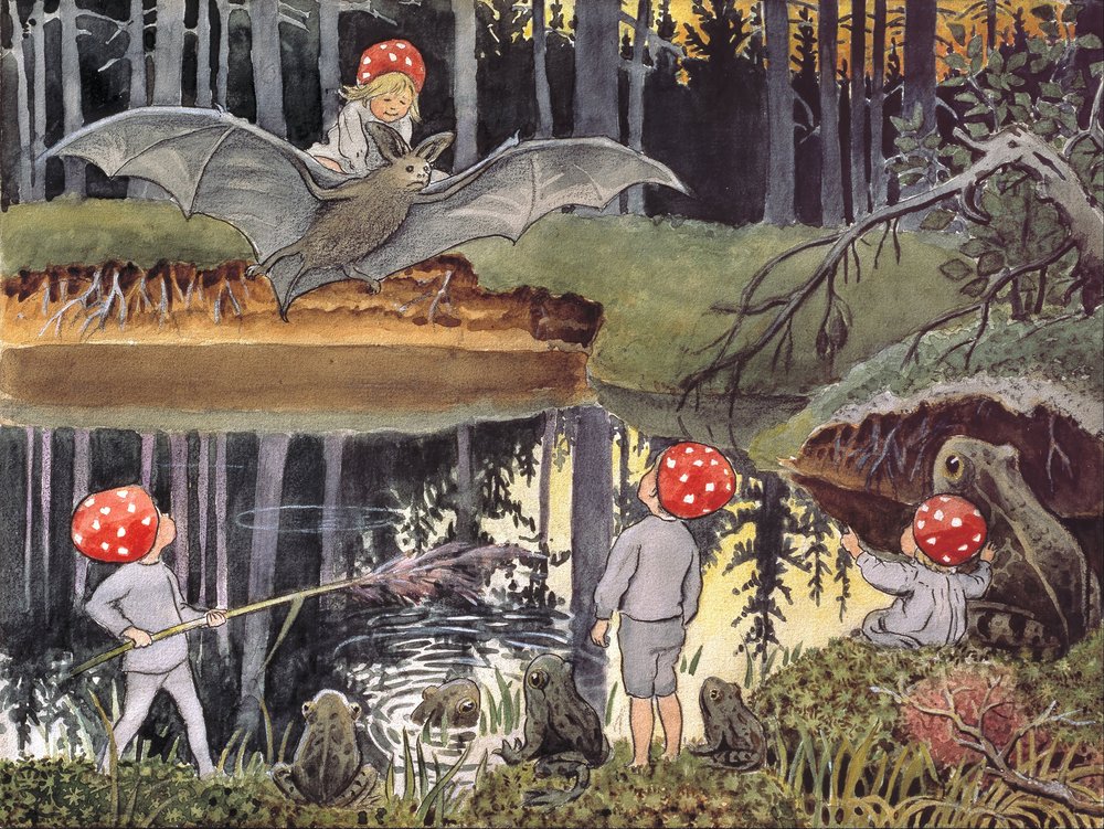 Tomtebobarnen: Fladdermusen av Elsa Beskow