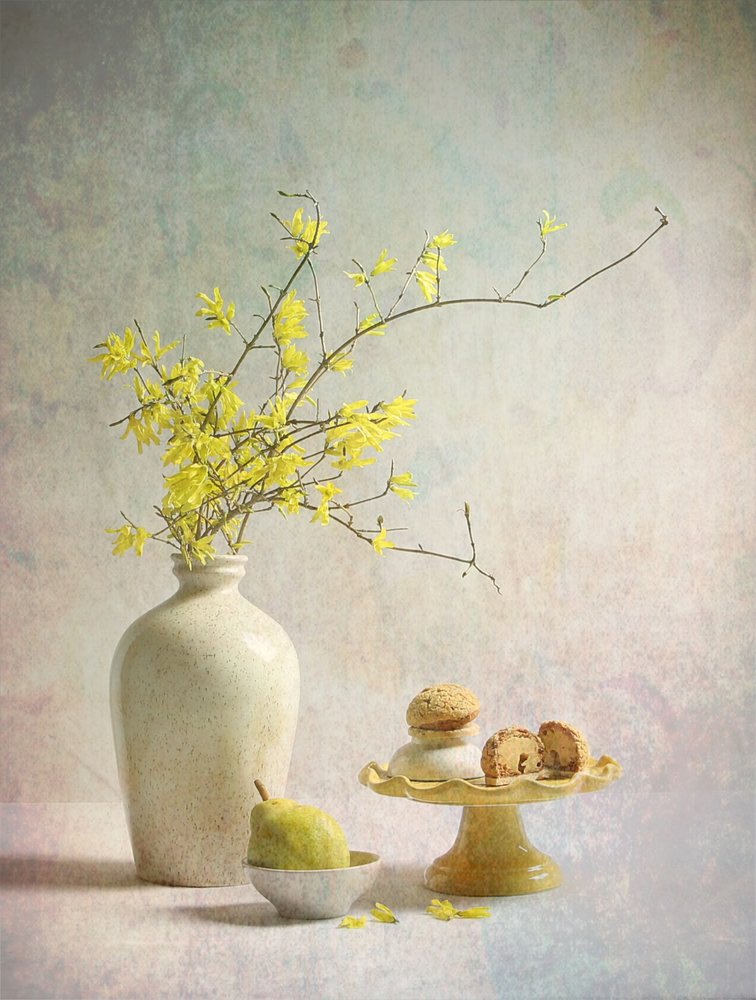Nydelige gule forsythiaer av Fangping Zhou