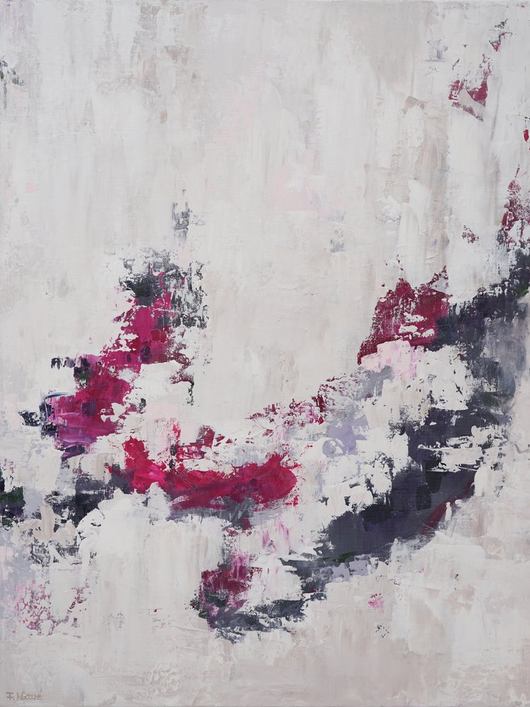 Moderne magenta-streker av Françoise Wattré