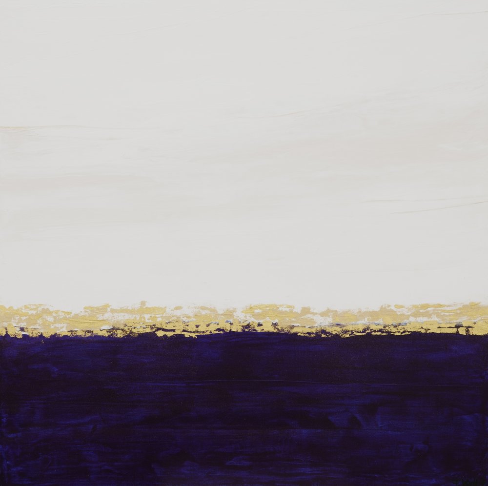 Deep Purple Gold Horizon av Françoise Wattré