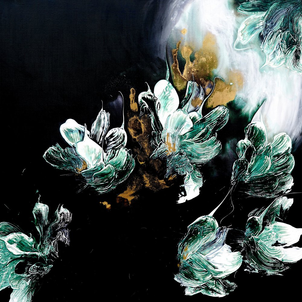 Elegante gullblomster av Françoise Wattré