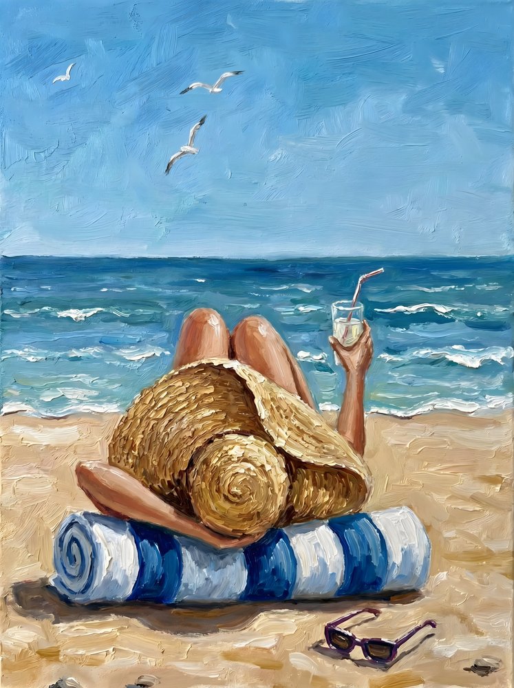 Sommeravslapning på stranden av HUGO