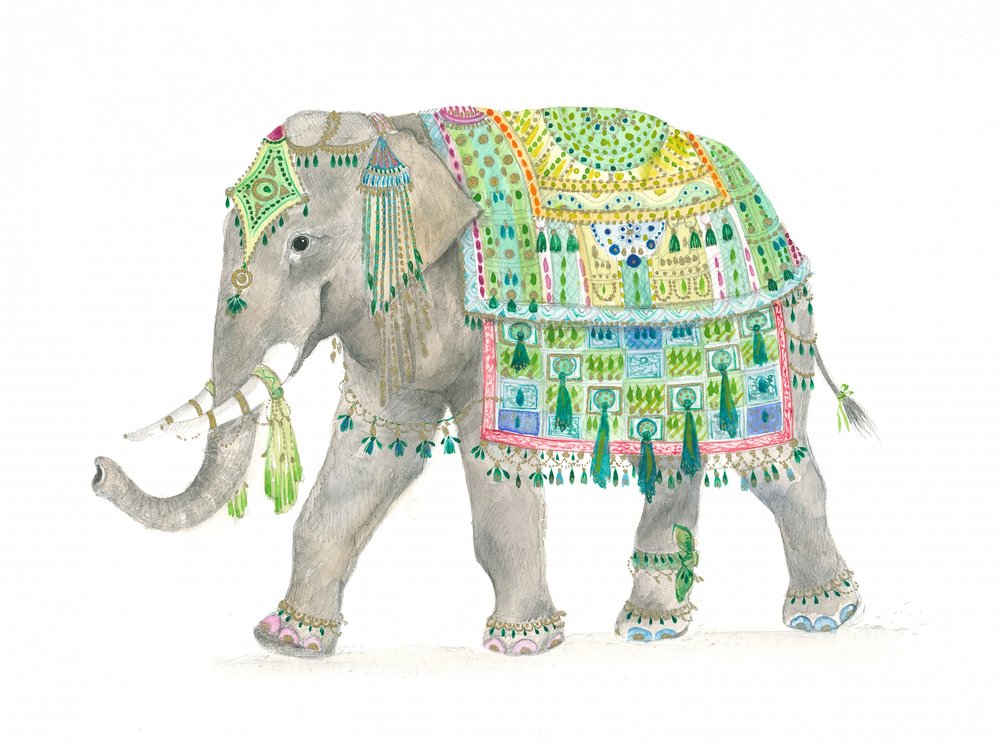 Dekorativ elefant av Isabelle Brent