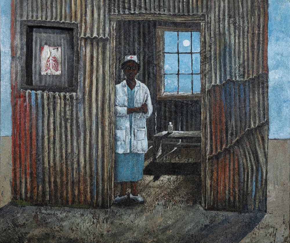 Sykepleier ved Moonlit Clinic av James Kamande