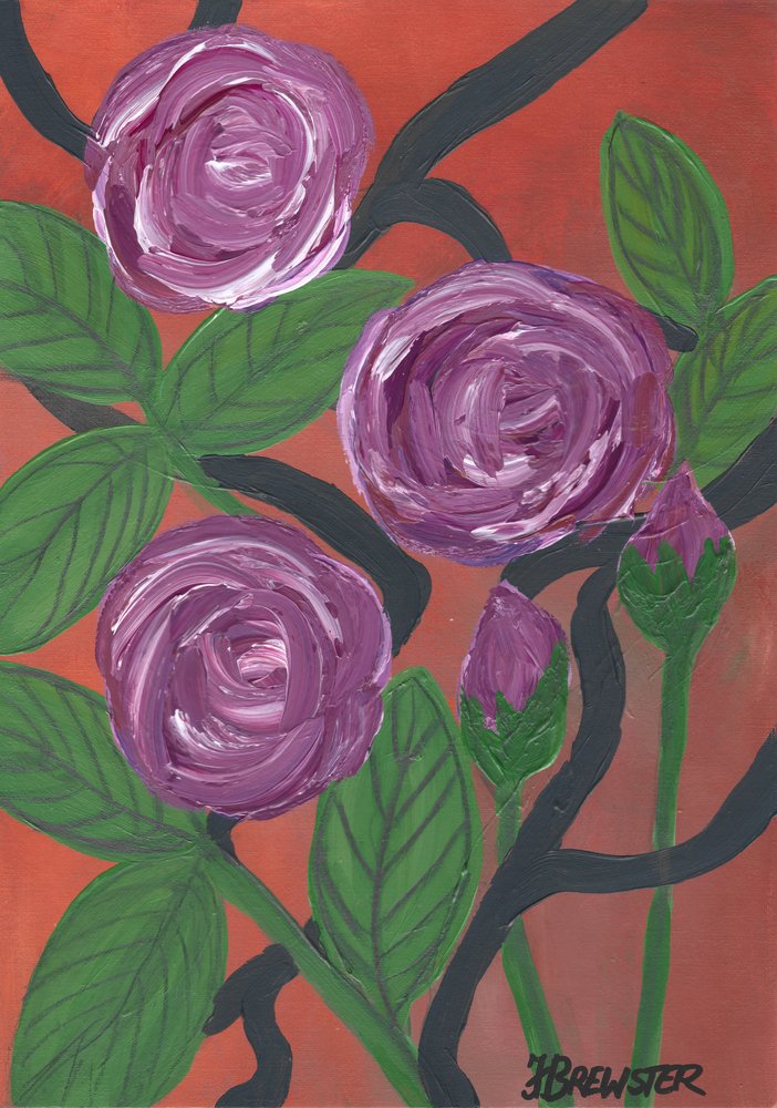 Lilla rosers blomstring av Janine Brewster