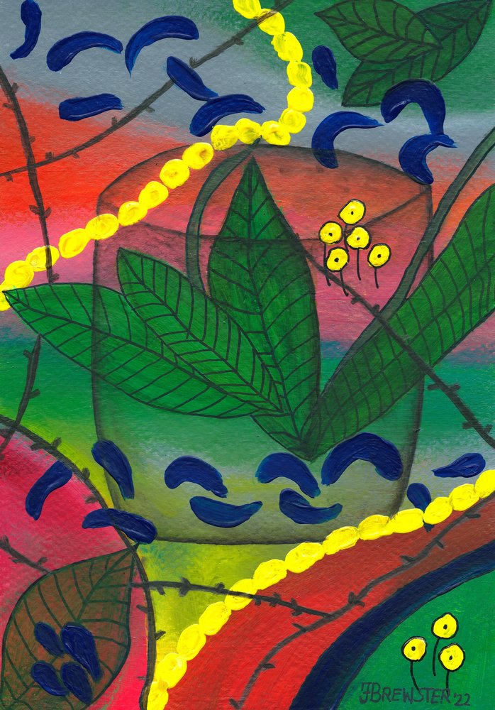 Livlig potteplante av Janine Brewster