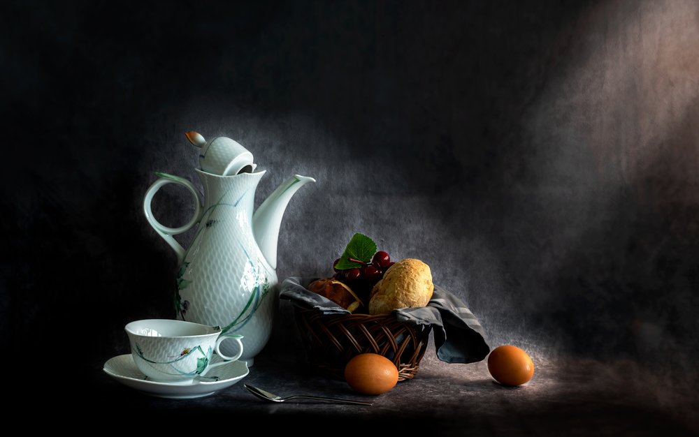 Rustikt frokoststillbilde av Jie Fischer