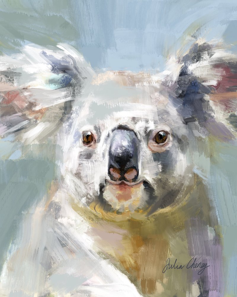Det milde blikket fra en koala av Julia Cheney