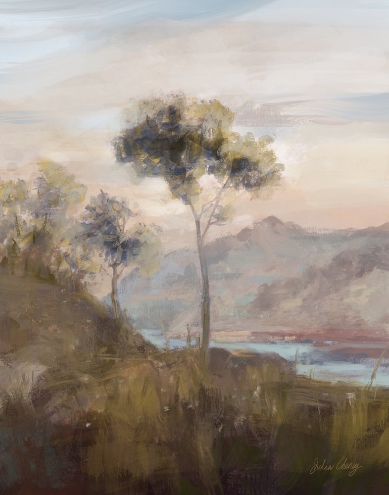 Hazy Mountain Retreat av Julia Cheney