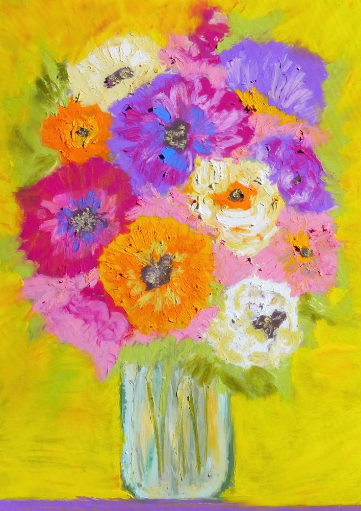 Livlig blomsterbukett av Justyna Jaszke