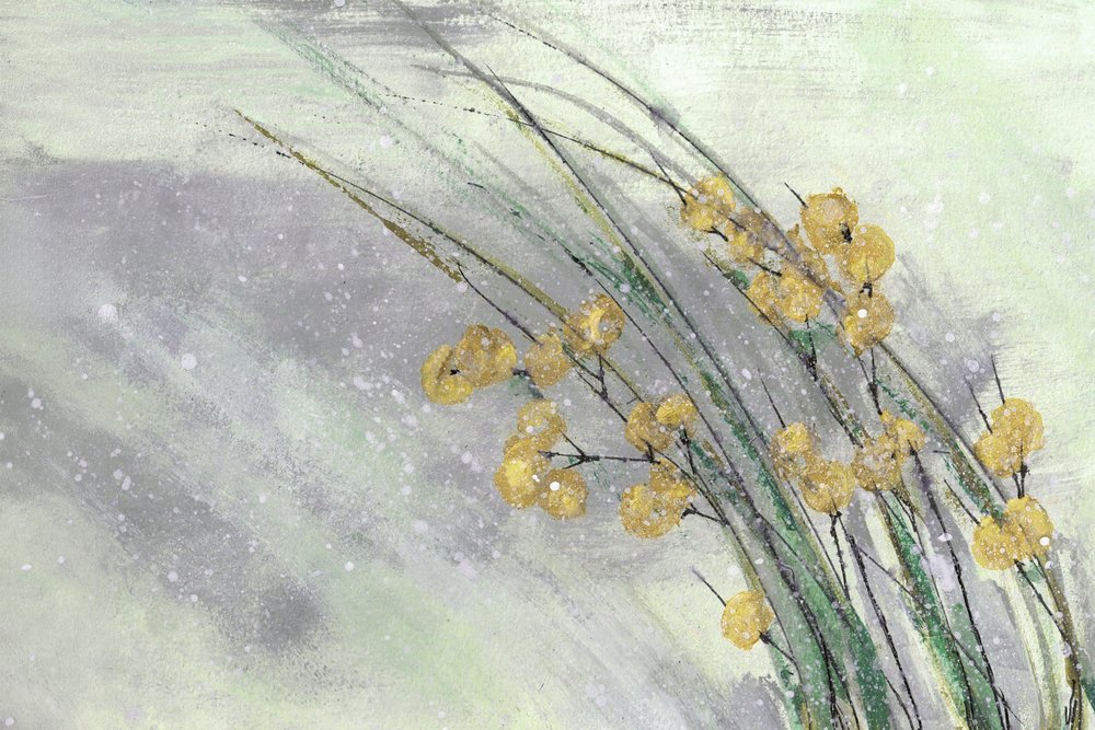 Myke gule blomster av Lori Ann Folz