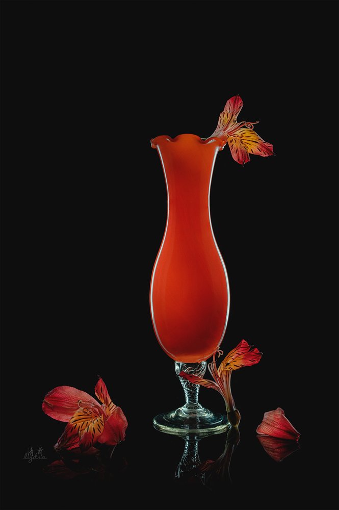 Livlig stilleben med alstroemeria av Lydia Jacobs