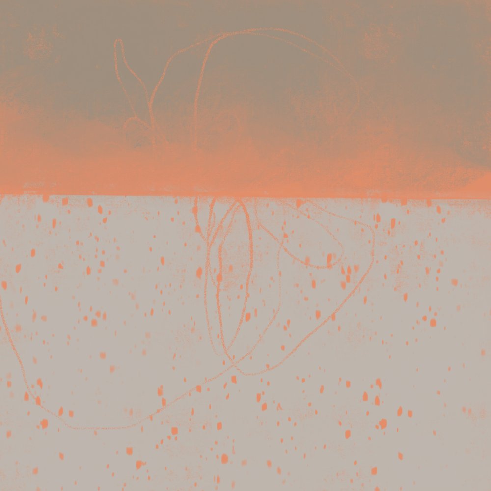 Abstrakt: «Orange Horizon» av MANSI SAXENA