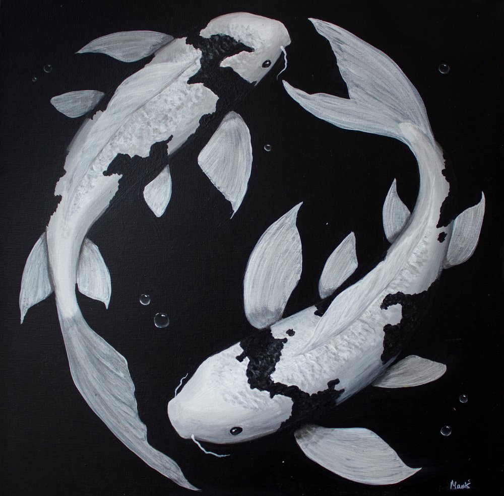 Yin Yang-koifisk av Marloes Aerts