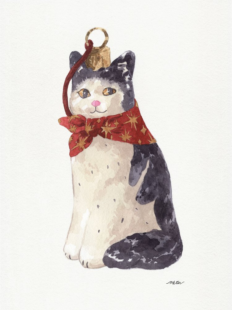 Julepynt med katt av NKTN