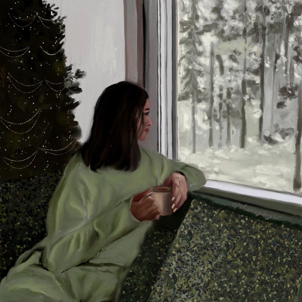Koselig vintervindu av Osheensgallery