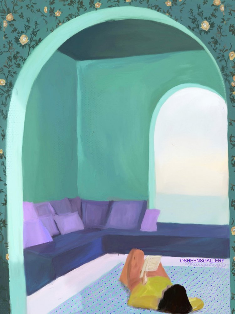 Fredelig lesekrok av Osheensgallery