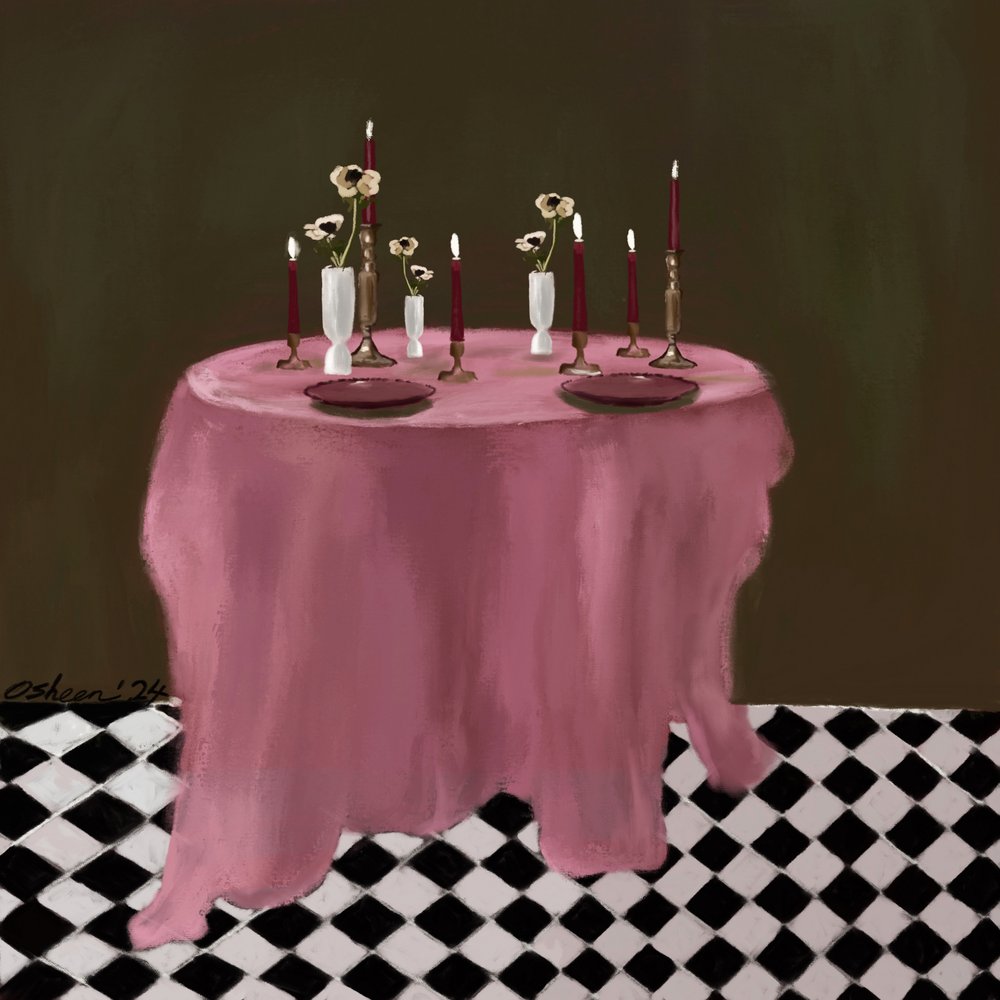 Romantisk borddekking av Osheensgallery