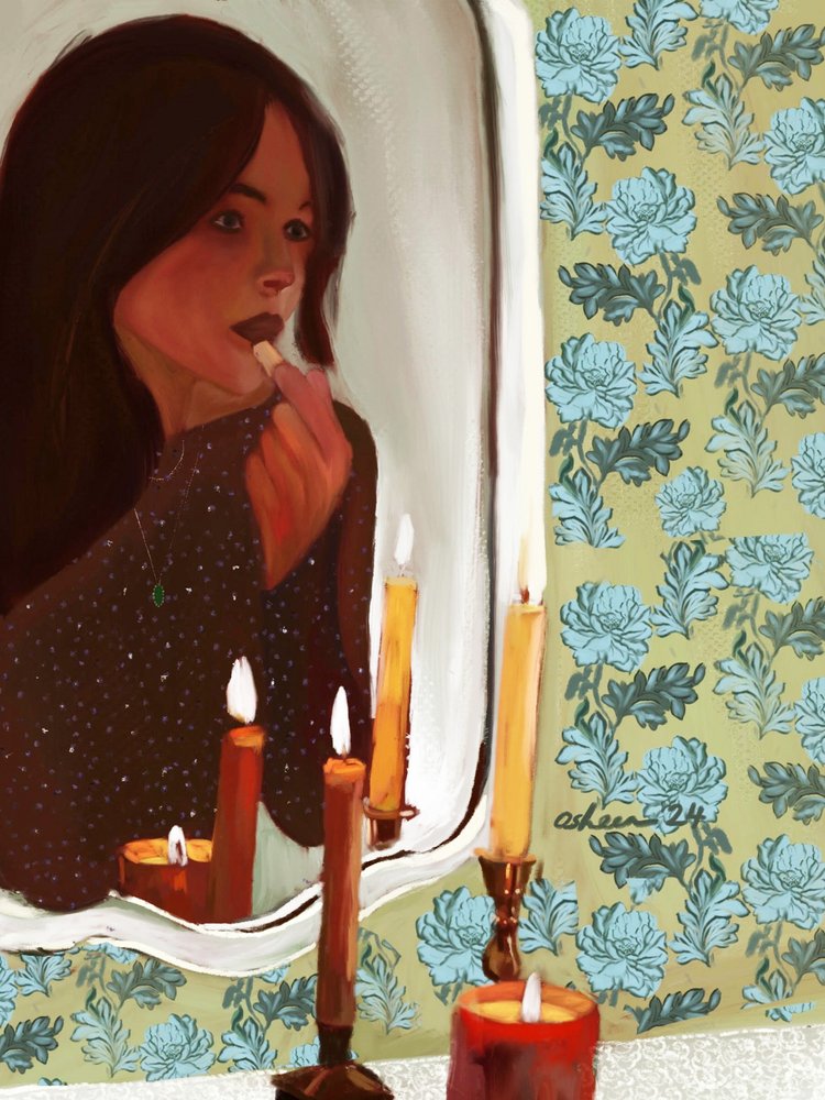 Myk refleksjon av stearinlys av Osheensgallery