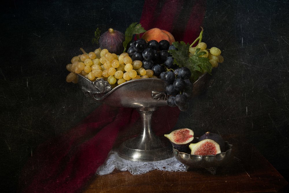 Vintage-stilleben med frukt av Ramiz Sahin