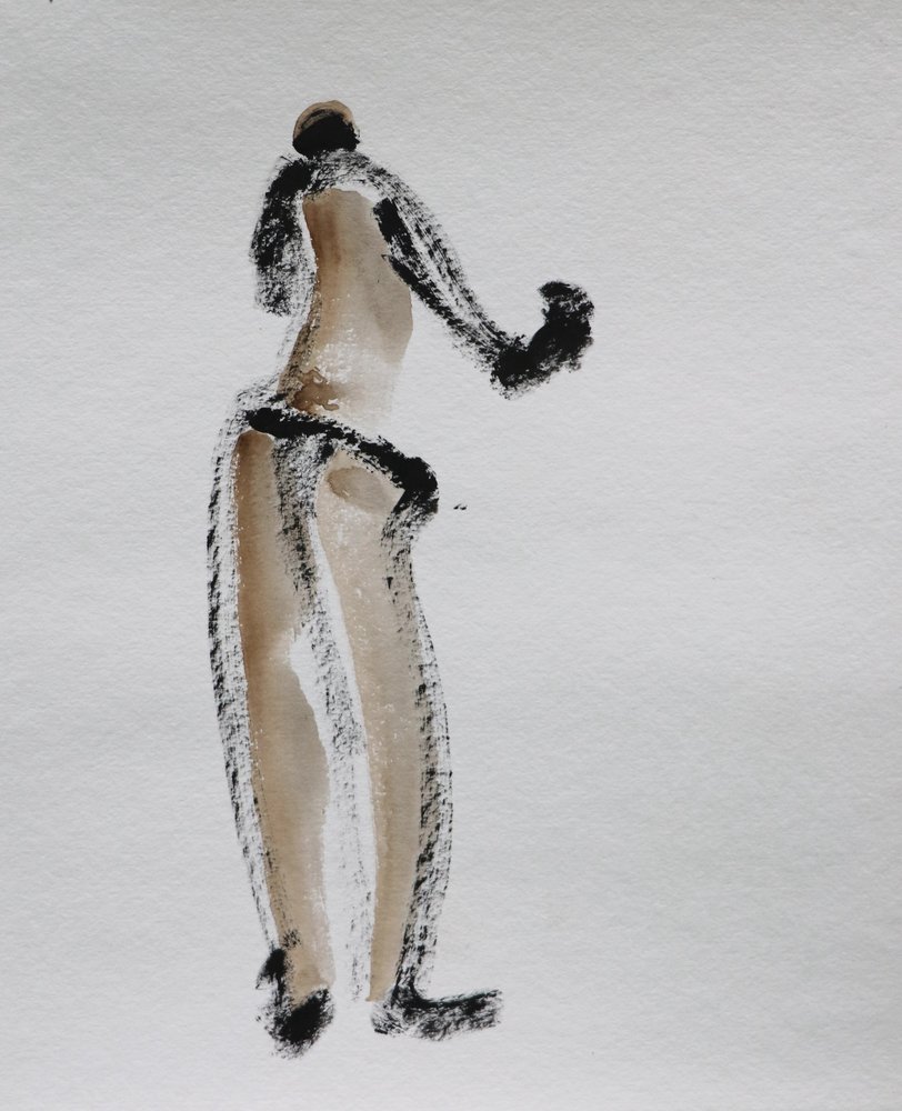 Abstrakt nakenfigur av Santhosh ch