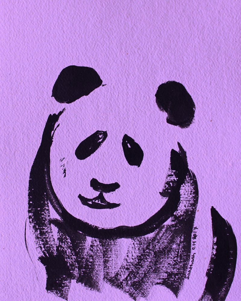 Søt lilla panda av Santhosh ch
