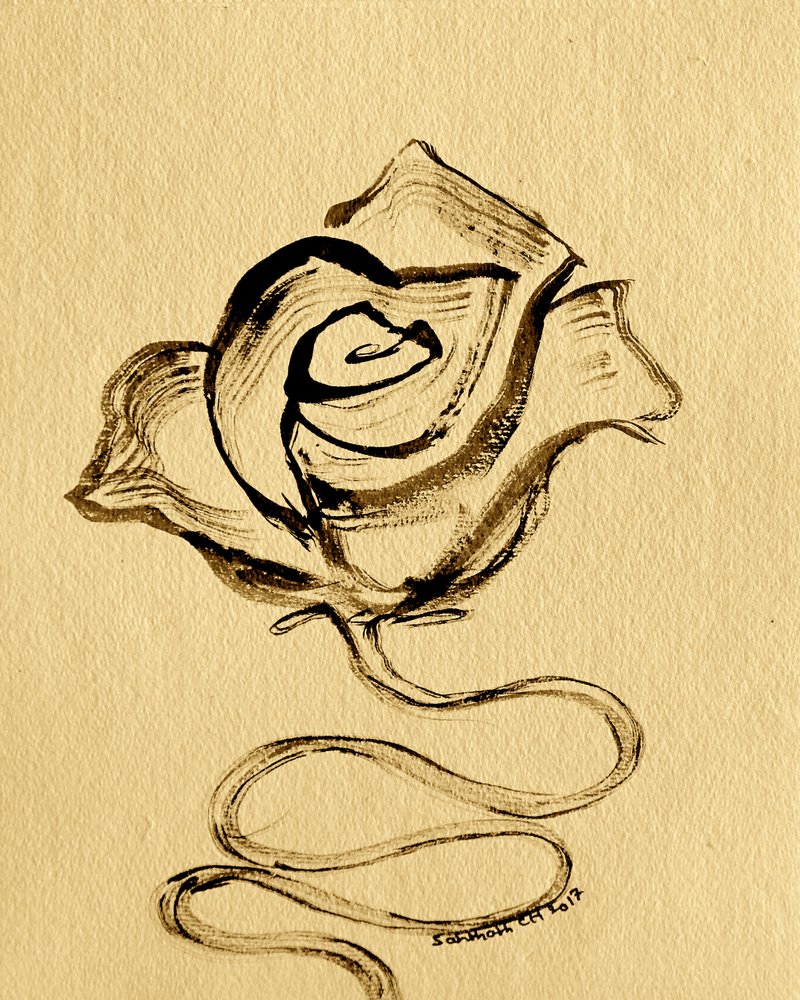 Elegant flytende rose av Santhosh ch