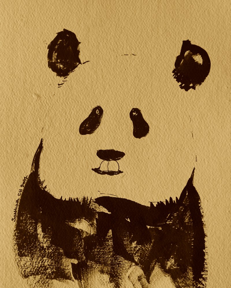 Minimalistisk pandabjørn av Santhosh ch