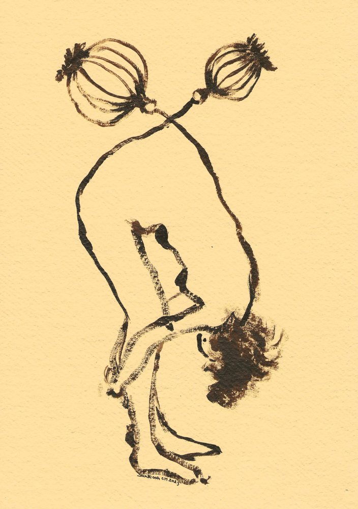 Naken botanisk yoga av Santhosh ch