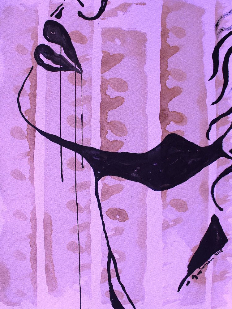 Sensuelt abstrakt portrett av Santhosh ch