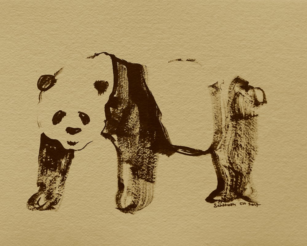 Stilisert pandategning av Santhosh ch