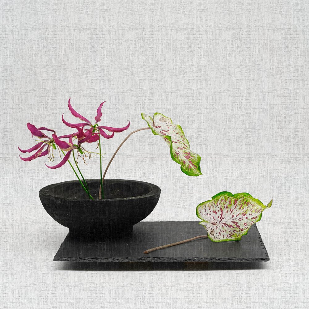Elegant botanisk arrangement av Saskia Dingemans