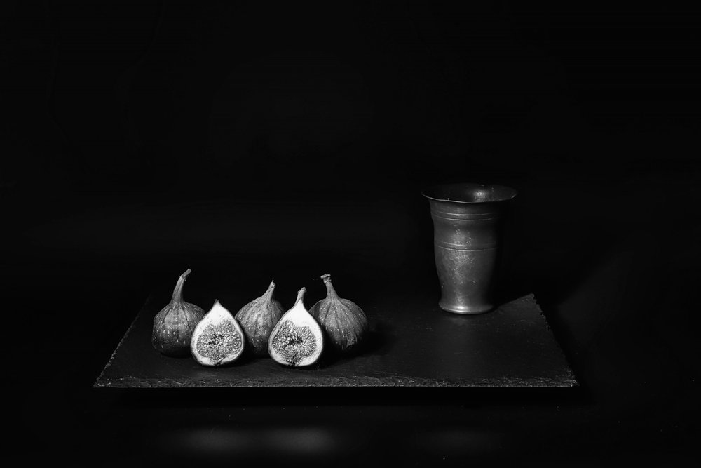 Elegant stilleben med fiken av Saskia Dingemans