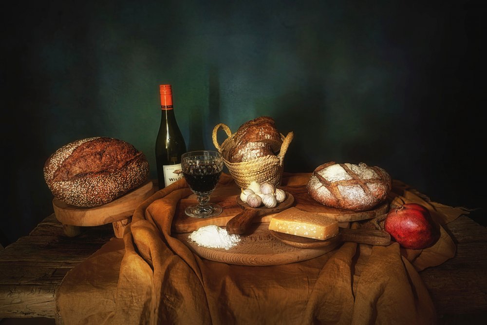 Rustikt brød og vin av Saskia Dingemans