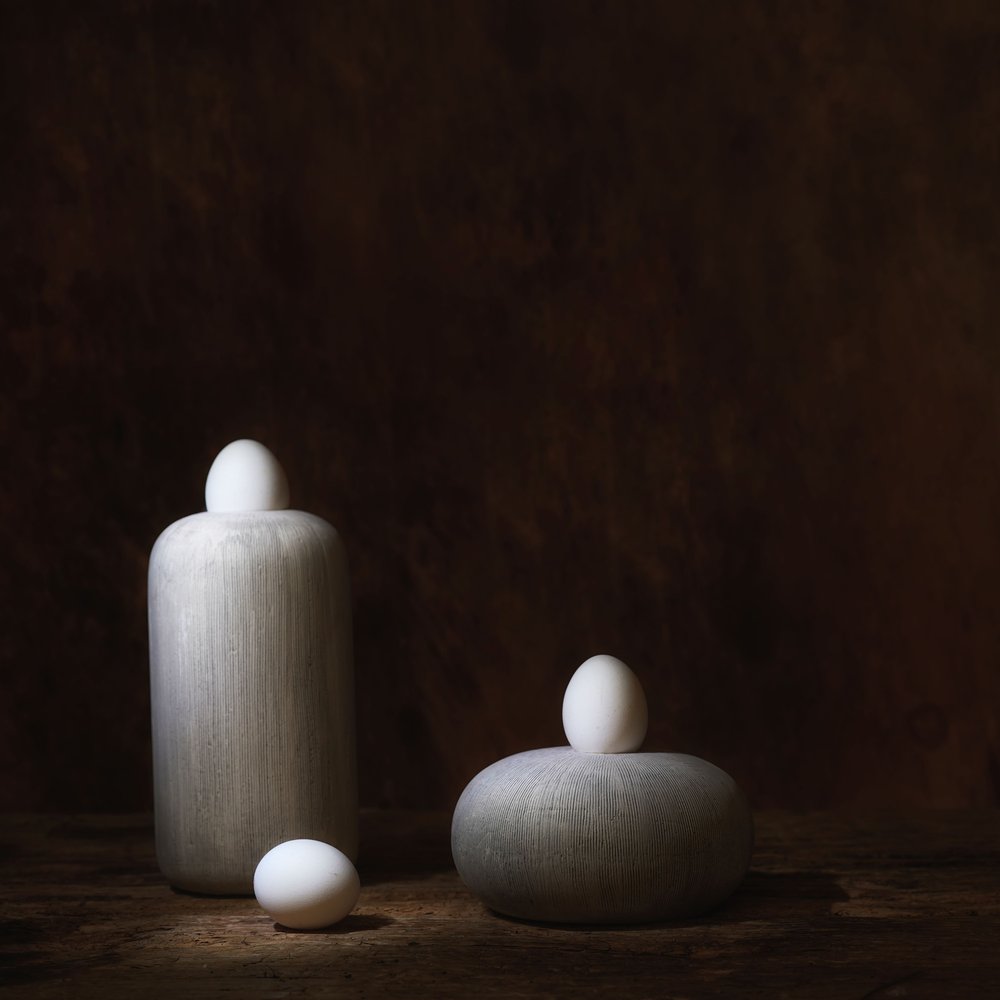 Rolige eggformer av Saskia Dingemans