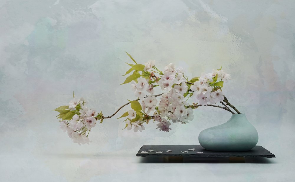 Zen-blomsterstilleben av Saskia Dingemans