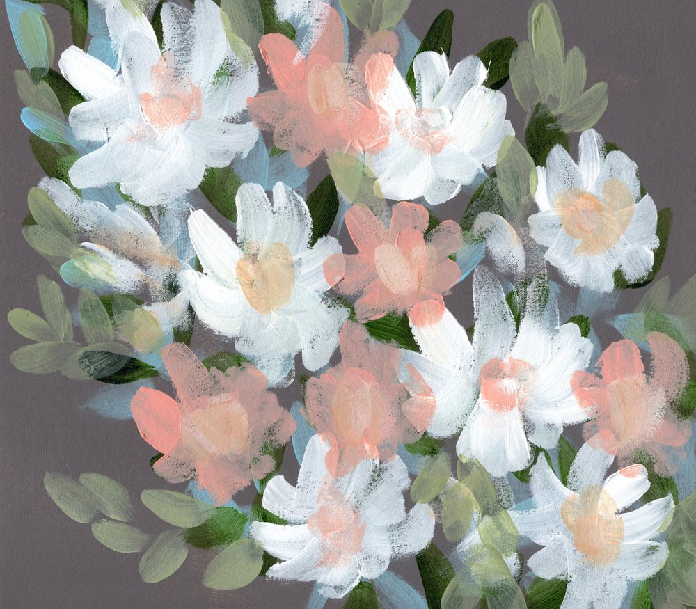 Dempet blomsterbukett av Shelley Hampe